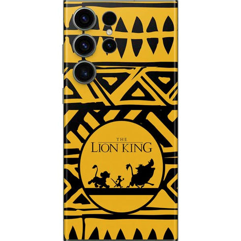 Disney The Lion King Simba Timon and Pumba Tribal Print Galaxy S23 Ultra Skin