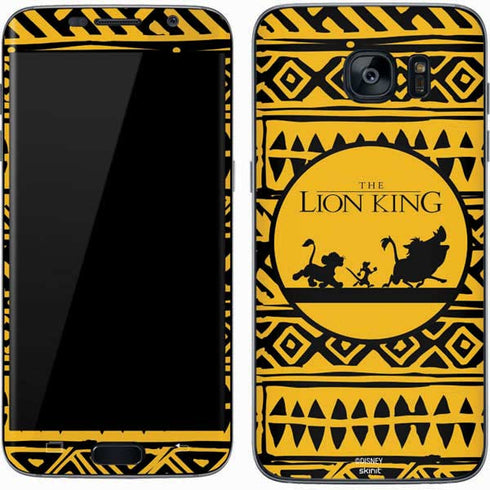 Disney The Lion King Simba Timon and Pumba Tribal Print Galaxy S7 Skin