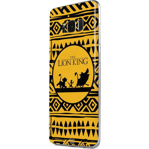 Disney The Lion King Simba Timon and Pumba Tribal Print Galaxy S8 Skin
