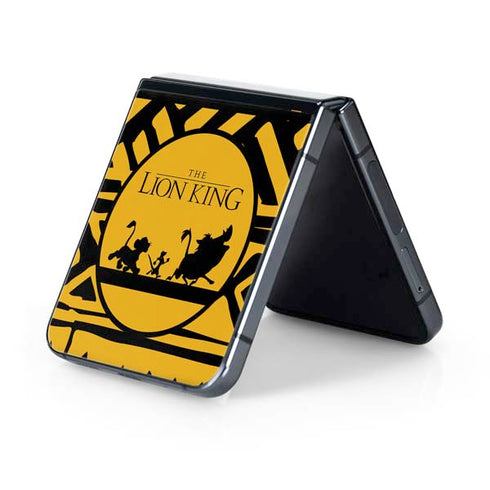 Disney The Lion King Simba Timon and Pumba Tribal Print Galaxy Z Flip5 5G Skin