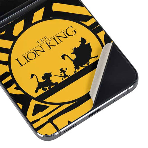 Disney The Lion King Simba Timon and Pumba Tribal Print Galaxy Z Flip5 5G Skin