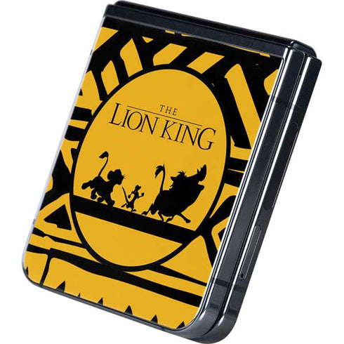 Disney The Lion King Simba Timon and Pumba Tribal Print Galaxy Z Flip5 5G Skin