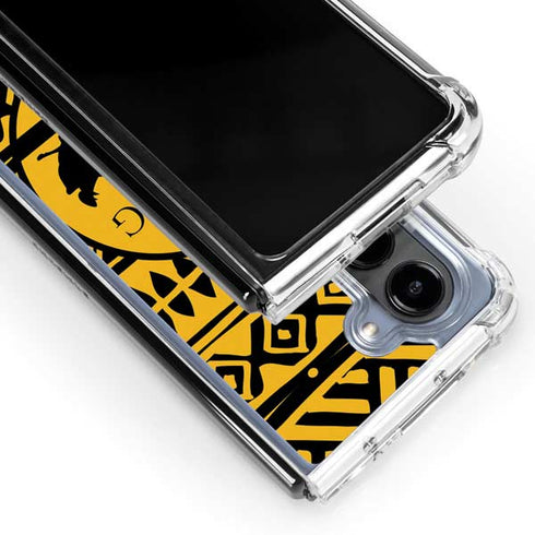 Disney The Lion King Simba Timon and Pumba Tribal Print Galaxy Z Fold5 5G Clear Case