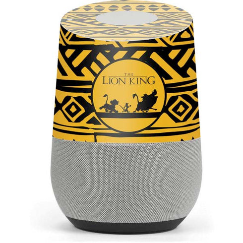 Disney The Lion King Simba Timon and Pumba Tribal Print Google Home Skin