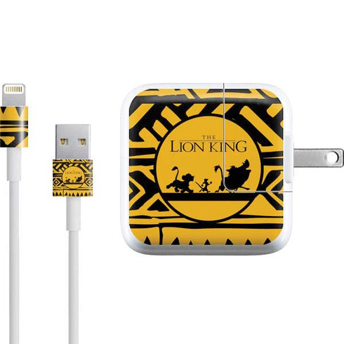 Disney The Lion King Simba Timon and Pumba Tribal Print iPad Charger (10W USB) Skin