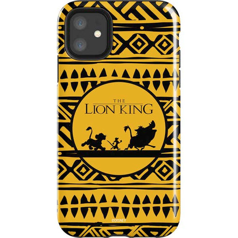 Disney The Lion King Simba Timon and Pumba Tribal Print iPhone 11 Impact Case