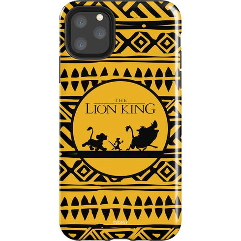 Disney The Lion King Simba Timon and Pumba Tribal Print iPhone 11 Pro Max Impact Case