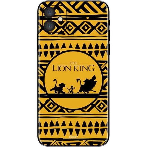 Disney The Lion King Simba Timon and Pumba Tribal Print iPhone 11 Skin
