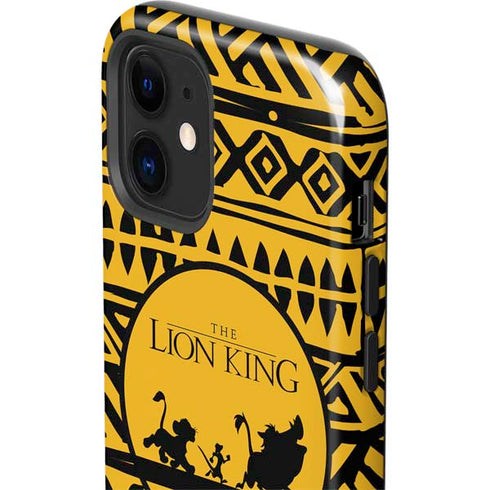 Disney The Lion King Simba Timon and Pumba Tribal Print iPhone 12 Impact Case