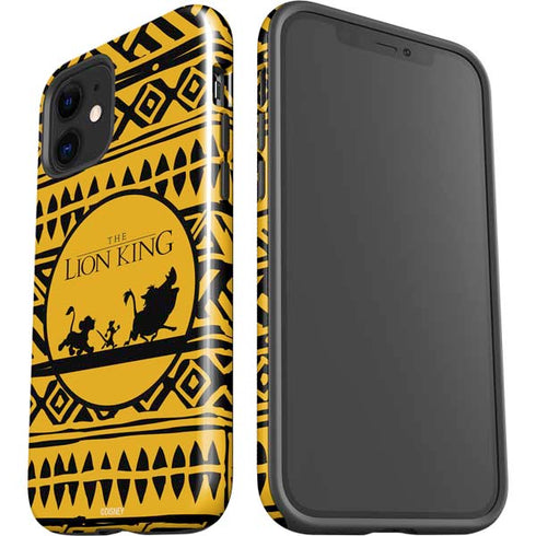 Disney The Lion King Simba Timon and Pumba Tribal Print iPhone 12 Impact Case