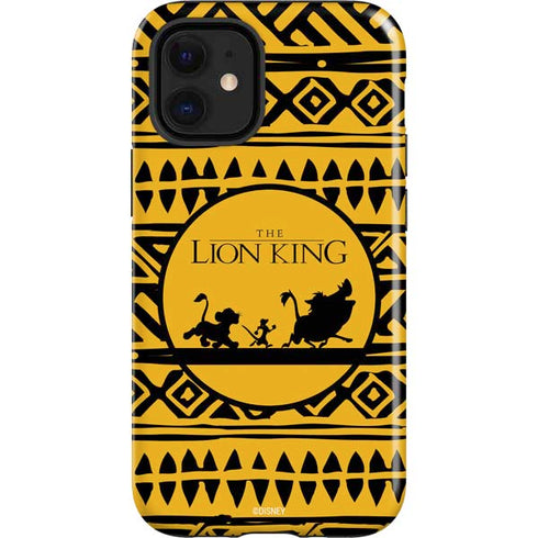 Disney The Lion King Simba Timon and Pumba Tribal Print iPhone 12 Mini Impact Case