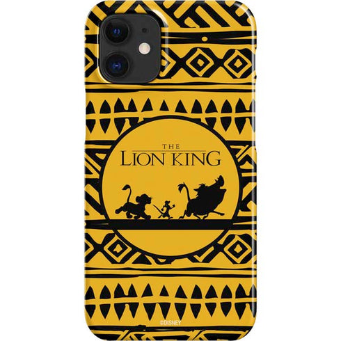 Disney The Lion King Simba Timon and Pumba Tribal Print iPhone 12 Mini Lite Case