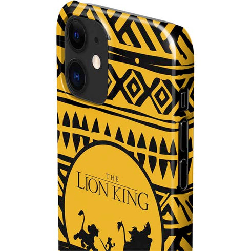Disney The Lion King Simba Timon and Pumba Tribal Print iPhone 12 Mini Lite Case