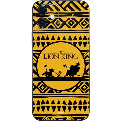 Disney The Lion King Simba Timon and Pumba Tribal Print iPhone 12 Mini Skin