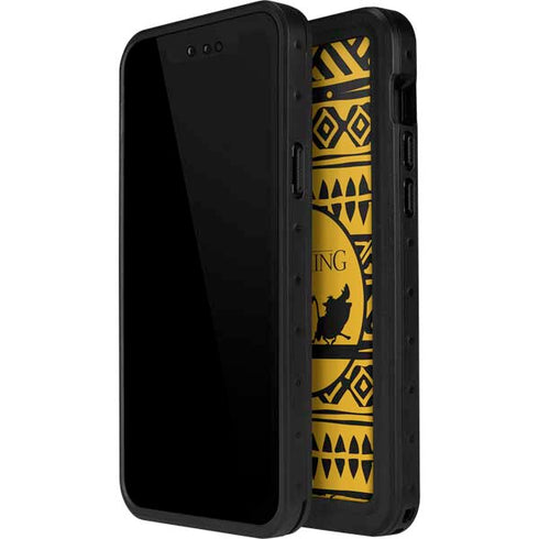 Disney The Lion King Simba Timon and Pumba Tribal Print iPhone 12 Pro Max Waterproof Case