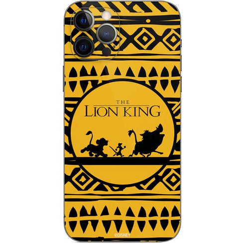 Disney The Lion King Simba Timon and Pumba Tribal Print iPhone 12 Pro Skin