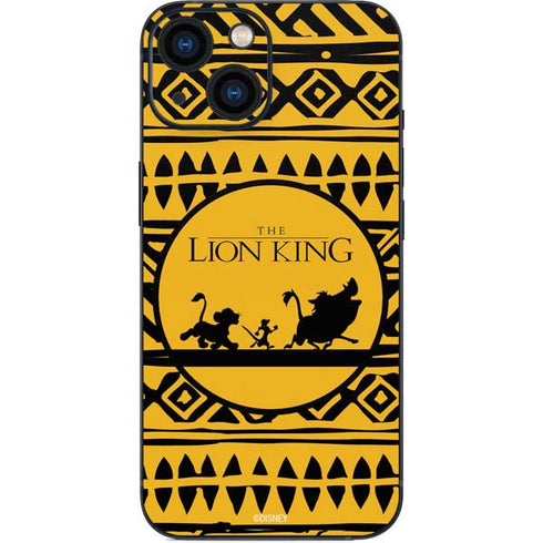 Disney The Lion King Simba Timon and Pumba Tribal Print iPhone 13 Mini Skin