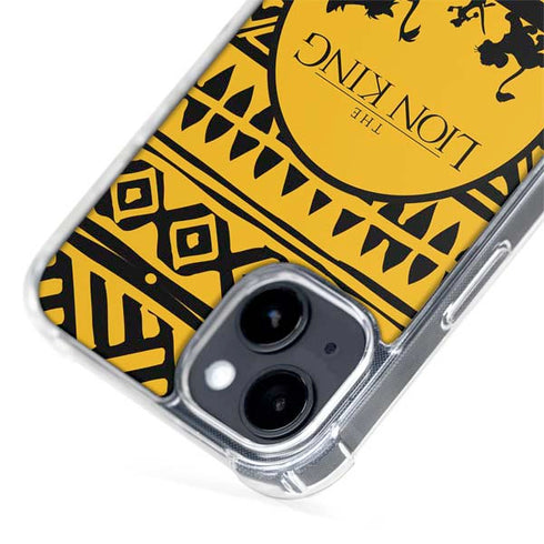 Disney The Lion King Simba Timon and Pumba Tribal Print iPhone 15 MagSafe Case