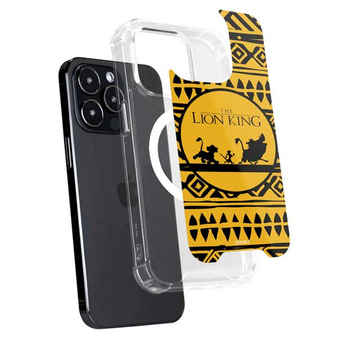 Disney The Lion King Simba Timon and Pumba Tribal Print iPhone 15 Pro Max MagSafe Case