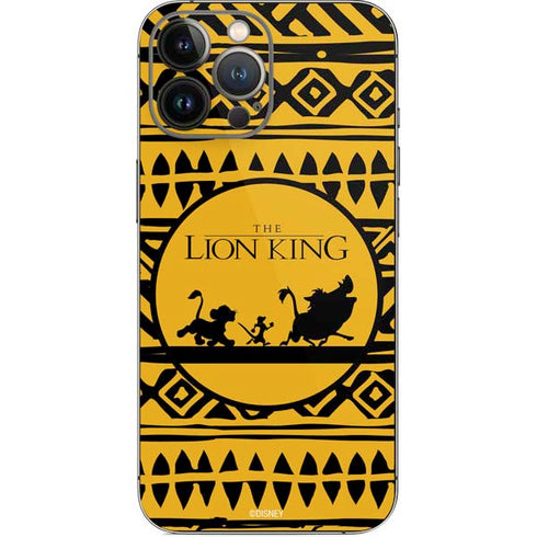 Disney The Lion King Simba Timon and Pumba Tribal Print iPhone 14 Pro Max Skin