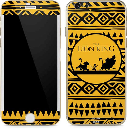 Disney The Lion King Simba Timon and Pumba Tribal Print iPhone 6/6s Skin