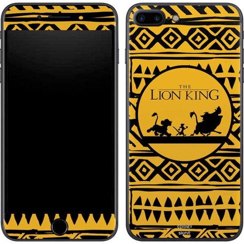 Disney The Lion King Simba Timon and Pumba Tribal Print iPhone 7 Plus Skin