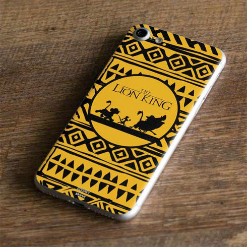 Disney The Lion King Simba Timon and Pumba Tribal Print iPhone 7 Skin