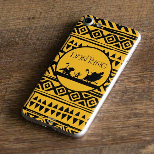 Disney The Lion King Simba Timon and Pumba Tribal Print iPhone 8 Skin