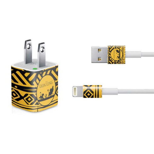 Disney The Lion King Simba Timon and Pumba Tribal Print iPhone Charger (5W USB) Skin