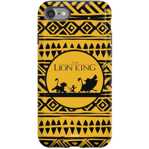 Disney The Lion King Simba Timon and Pumba Tribal Print iPhone SE (2nd & 3rd Gen) Pro Case