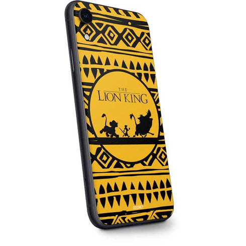 Disney The Lion King Simba Timon and Pumba Tribal Print iPhone XR Skin