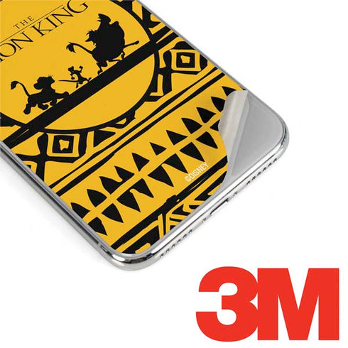 Disney The Lion King Simba Timon and Pumba Tribal Print iPhone XS Max Skin