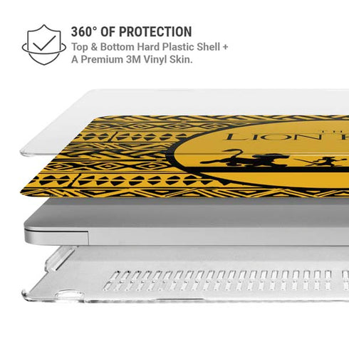 Disney The Lion King Simba Timon and Pumba Tribal Print MacBook Air 13in M1 (2021) Case plus Skin