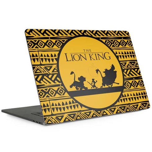 Disney The Lion King Simba Timon and Pumba Tribal Print Apple MacBook Pro 15-inch Skin
