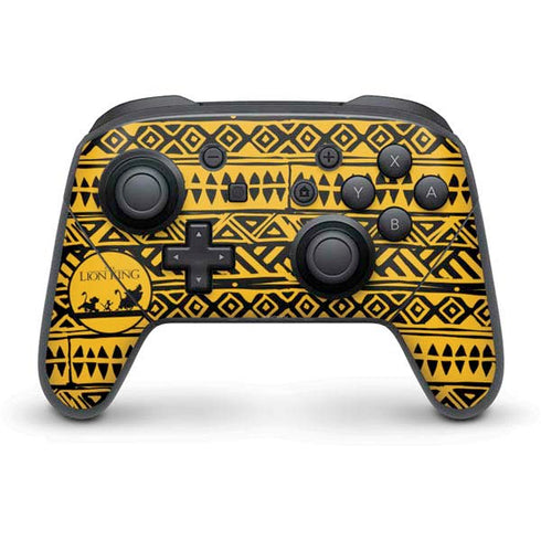 Disney The Lion King Simba Timon and Pumba Tribal Print Nintendo Switch Pro Controller Skin