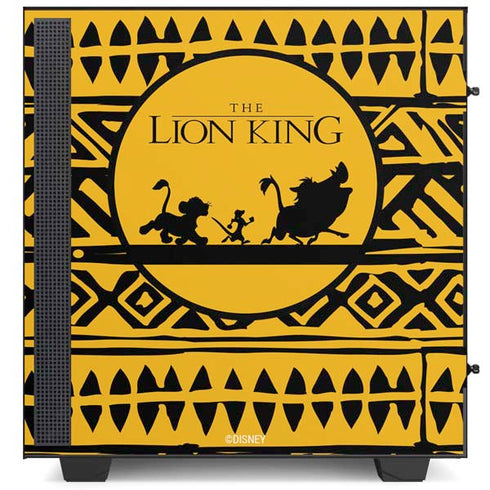 Disney The Lion King Simba Timon and Pumba Tribal Print NZXT H510 Compact ATX Mid-Tower Case Skin