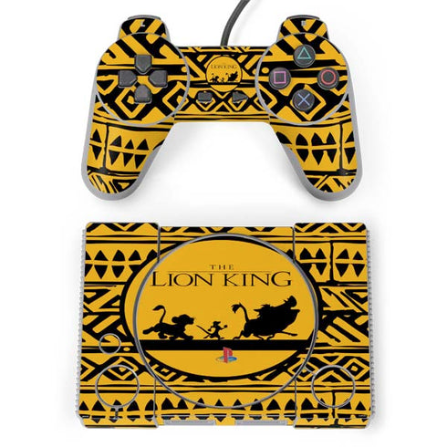 Disney The Lion King Simba Timon and Pumba Tribal Print PlayStation Classic Bundle Skin