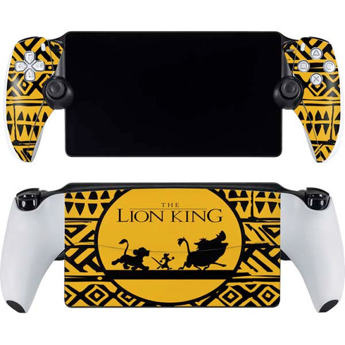 Disney The Lion King Simba Timon and Pumba Tribal Print PlayStation Portal Remote Player Skin