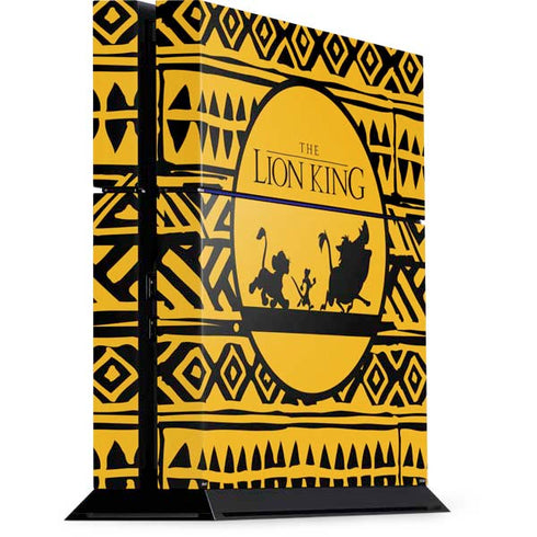 Disney The Lion King Simba Timon and Pumba Tribal Print PS4 Console Skin