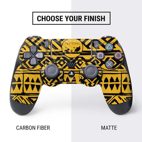 Disney The Lion King Simba Timon and Pumba Tribal Print PS4 Controller Skin
