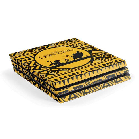 Disney The Lion King Simba Timon and Pumba Tribal Print PS4 Pro Console Skin