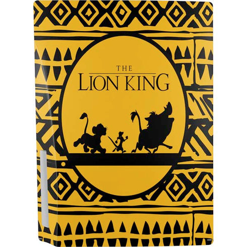 Disney The Lion King Simba Timon and Pumba Tribal Print PS5 Console Skin