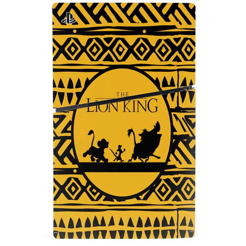 Disney The Lion King Simba Timon and Pumba Tribal Print PS5 Slim Digital Edition Bundle Skin