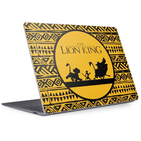Disney The Lion King Simba Timon and Pumba Tribal Print Surface Laptop 3 13.5in Skin