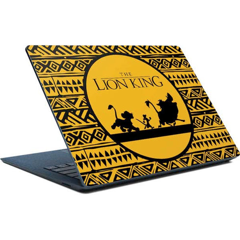 Disney The Lion King Simba Timon and Pumba Tribal Print Surface Laptop Skin