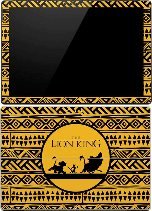 Disney The Lion King Simba Timon and Pumba Tribal Print Surface Pro 4 Skin