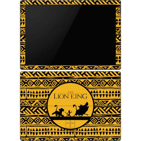 Disney The Lion King Simba Timon and Pumba Tribal Print Surface Pro 6 Skin