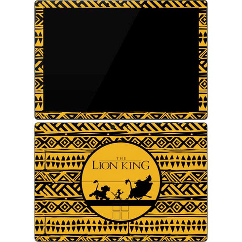 Disney The Lion King Simba Timon and Pumba Tribal Print Surface Pro 7 Skin