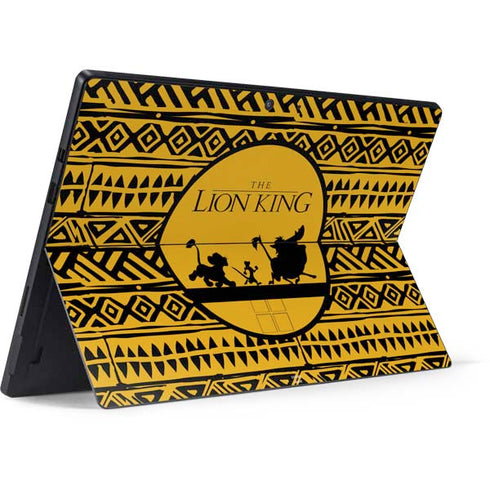 Disney The Lion King Simba Timon and Pumba Tribal Print Surface Pro 7 Skin