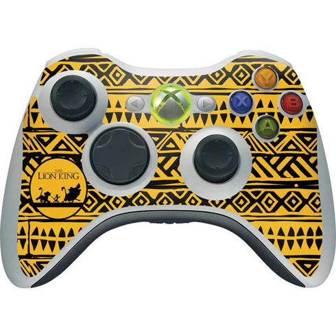 Disney The Lion King Simba Timon and Pumba Tribal Print Xbox 360 Wireless Controller Skin